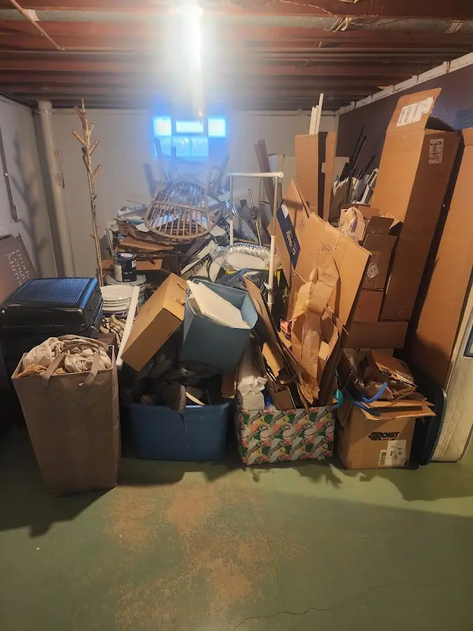 Roll-off dumpster container at job site for Construction Dumpster Rental in Frankenlust